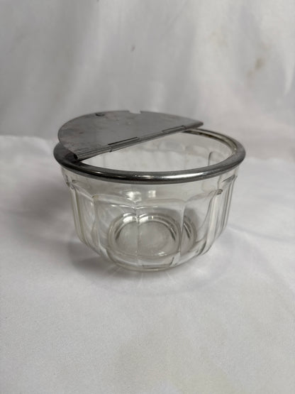 Vtg Diner Flip-top Sugar Bowl