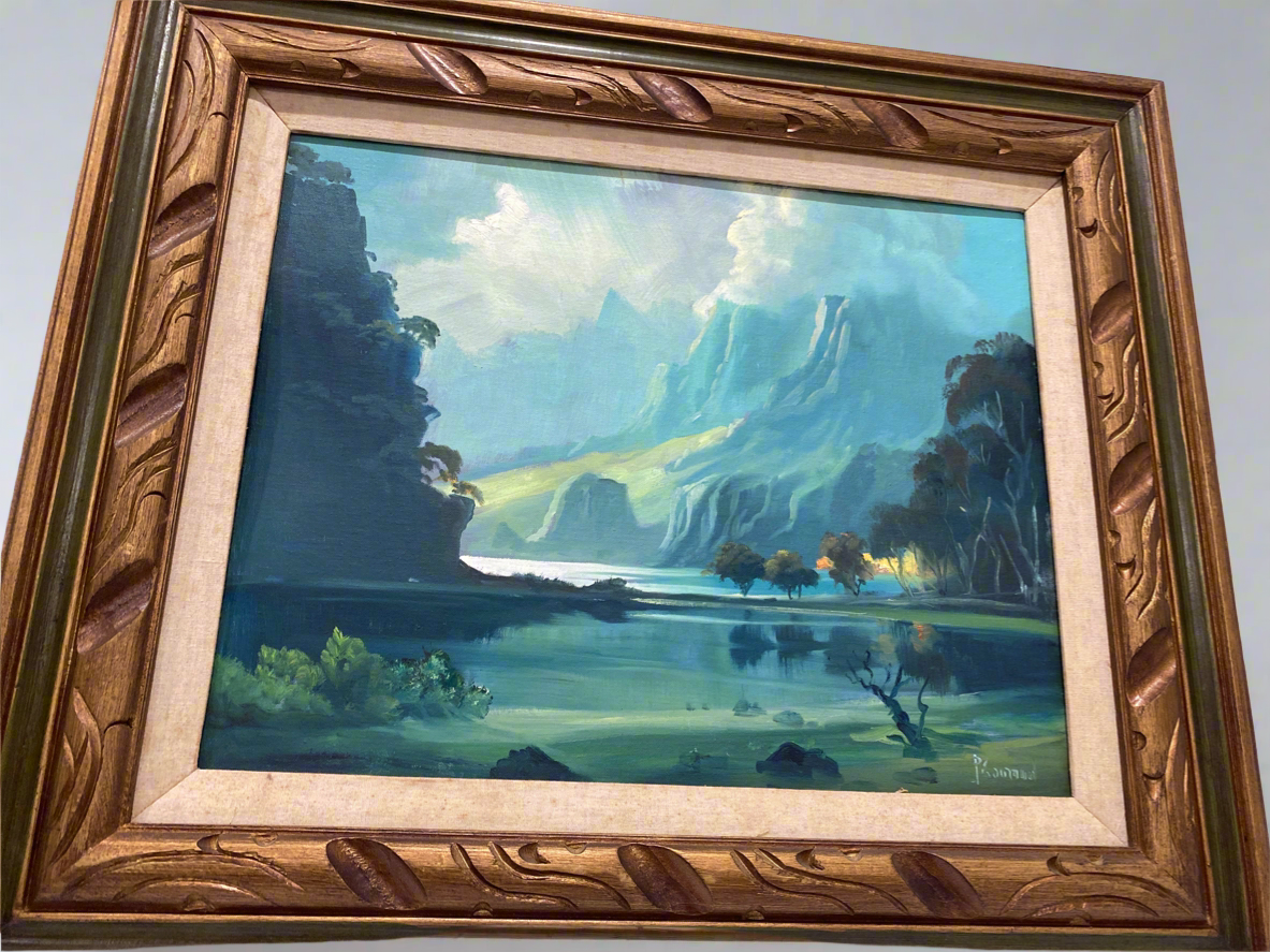 Mountain and river painting