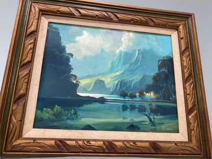 Mountain and river painting