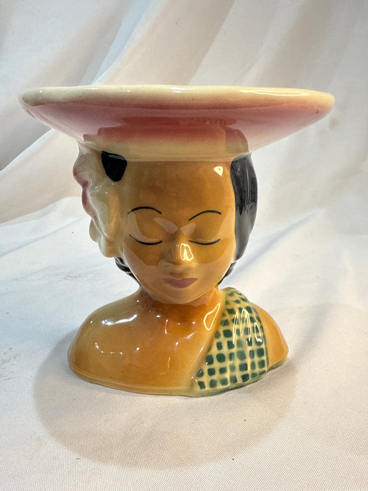 Vintage Shawnee USA 876 Head Vase Compote