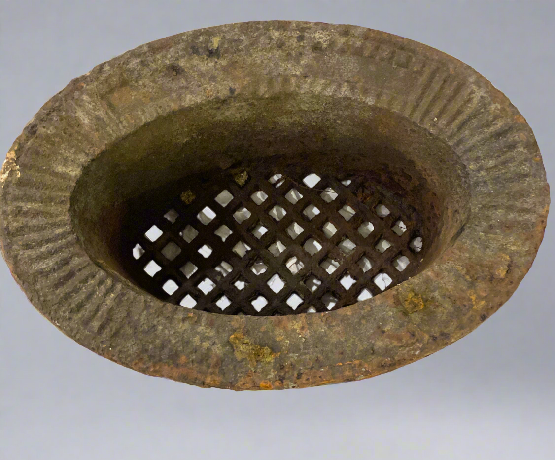 Antique French Cast Iron Architectural Vent Cover