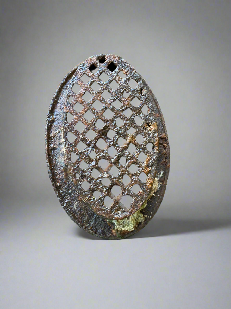 Antique French Cast Iron Architectural Vent Cover