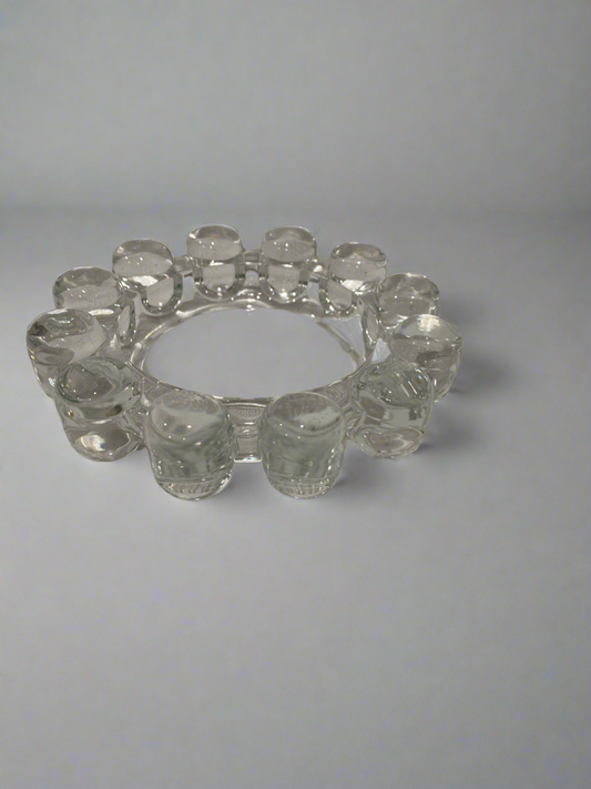 Vtg Boopie bubble glass ashtray