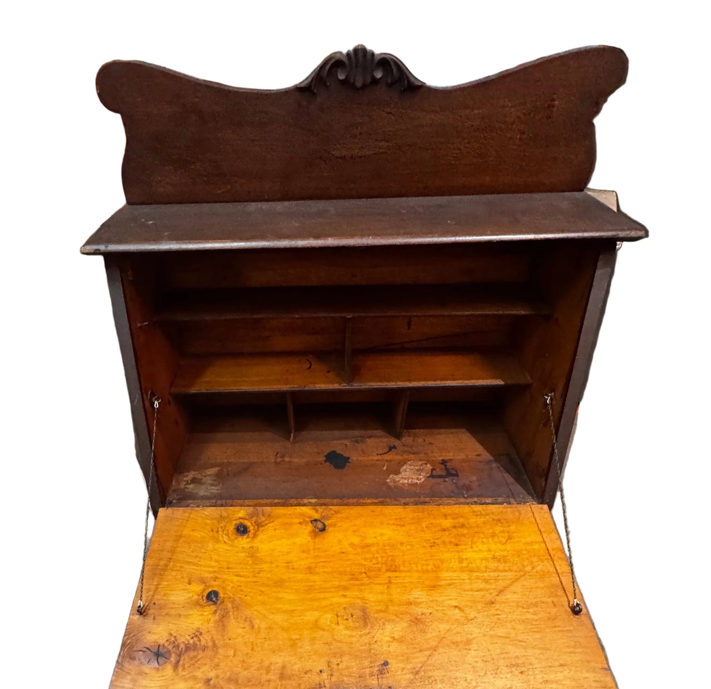 Antique Larkin Style drop front secretary desk