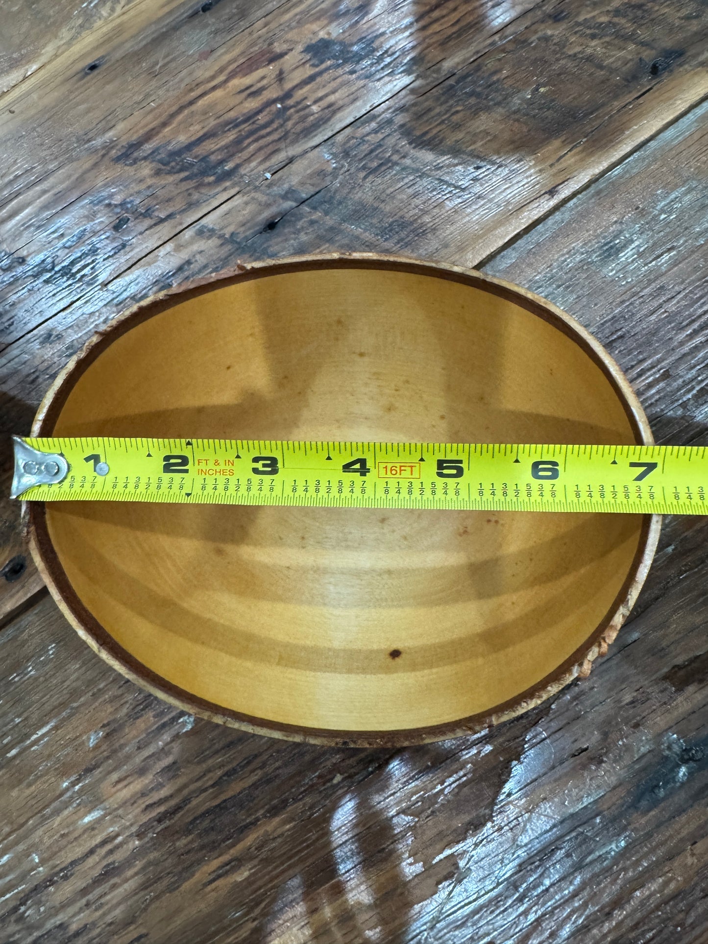 (2)Hand-Turned Birch Wood Bowls by Hawaiian Artist Buz Blum csbh