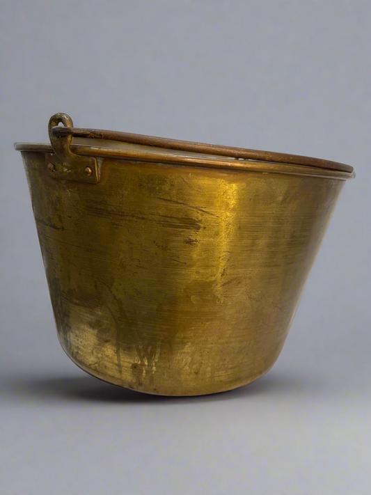 CSA Massive Antique Brass Utility Cauldron