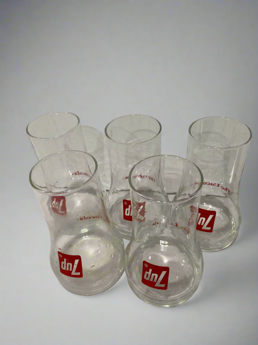 Vtg 7UP "The Uncola" drinking glass