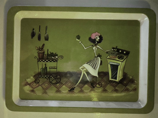Vtg Chef Melamine Tray
