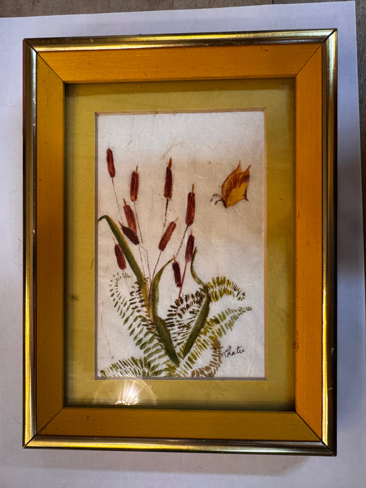 Watercolor. Cattails. CSBH