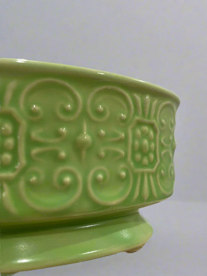 Vintage American Bisque Seafoam Green Planter
