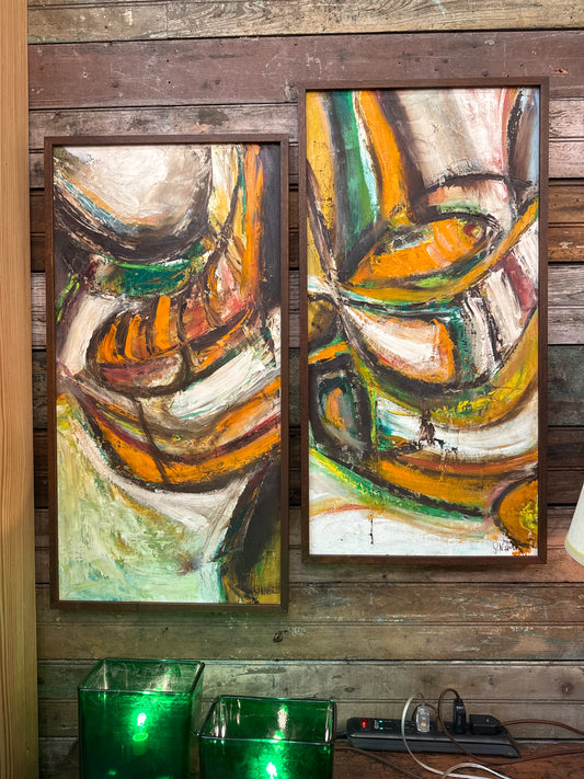 Signed Abstract Art (2)