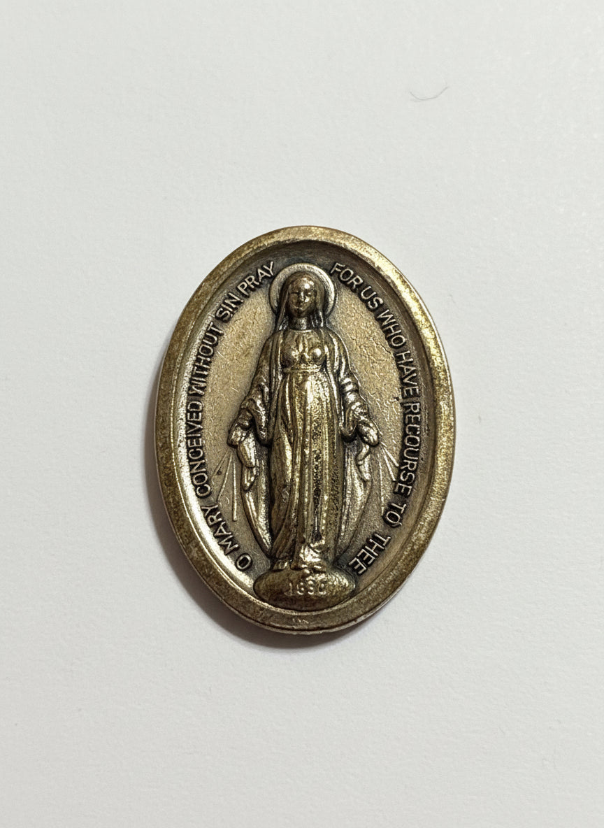 Vtg Mary Medallion