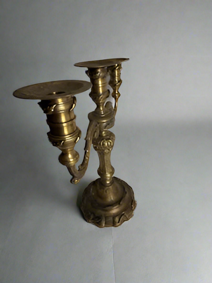 Vintage Brass 3-Arm Candelabra