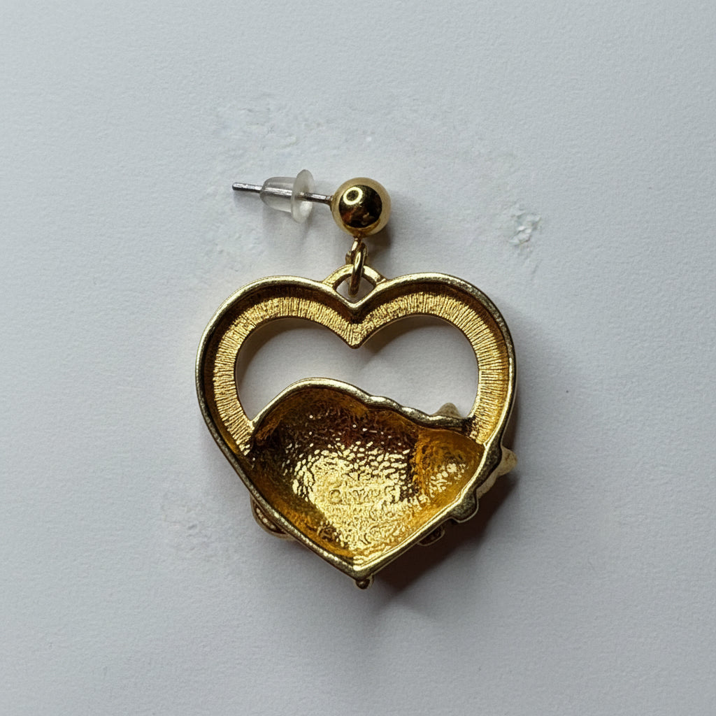 Vtg Avon Cat Earrings CSBH