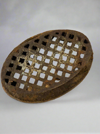 Antique French Cast Iron Architectural Vent Cover