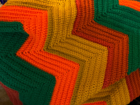 Handmade 1970s Afghan. CSBH