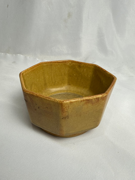 Brush Pottery Octagonal Planter