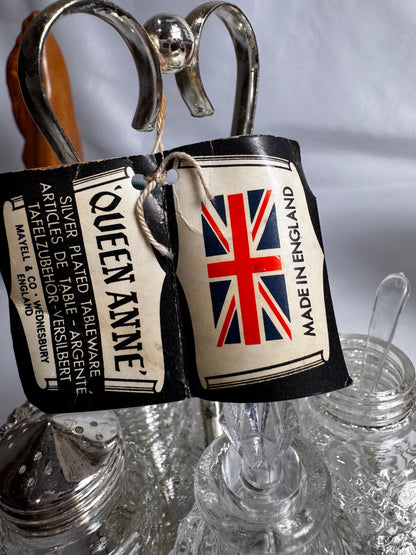 Vtg Queen Anne Cruet Set CSBH