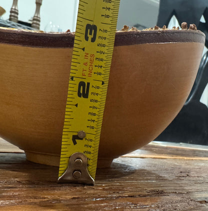 (2)Hand-Turned Birch Wood Bowls by Hawaiian Artist Buz Blum csbh