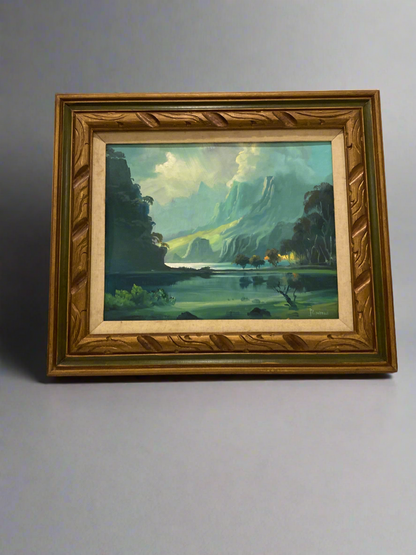 Mountain and river painting