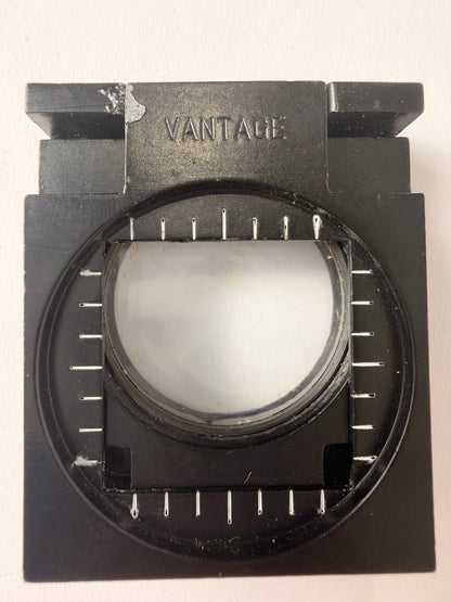 Vintage Vantage Cinema Framing Glass Ground Glass Viewfinder Format Mask Accessory with Leather Pouch