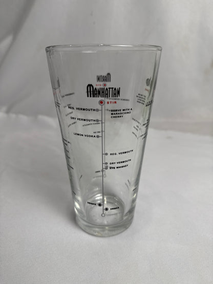 Libbey Cocktail Recipe Mixing Glass