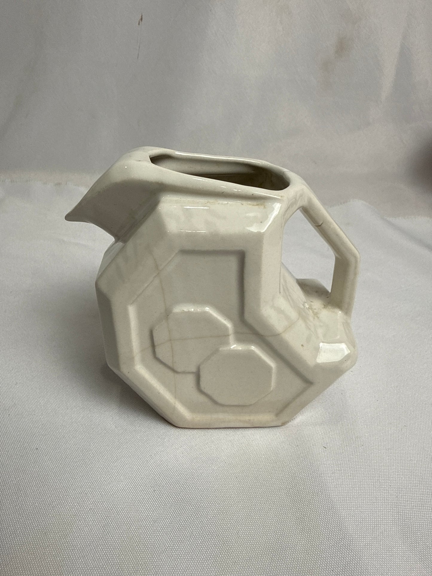 Antique White Ironstone Pitcher