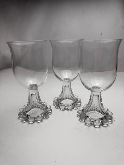 Imperial Candlewick Glasses (3) CSBH