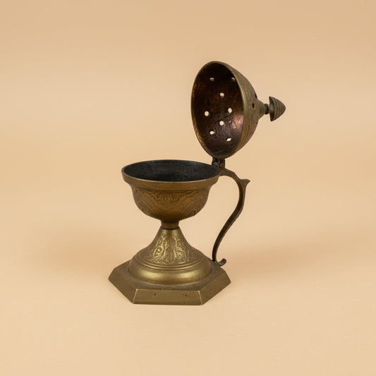 Vtg Brass Incense Burner CSBH