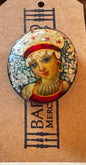 Russian Miniature Painting brooch csbh
