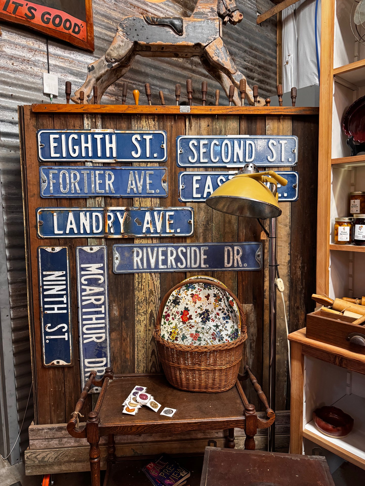 Vintage New Orleans metal street signs