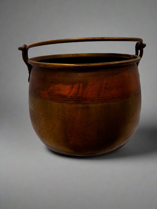Copper and Brass Cauldron