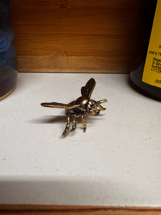 Vtg Brass Bee