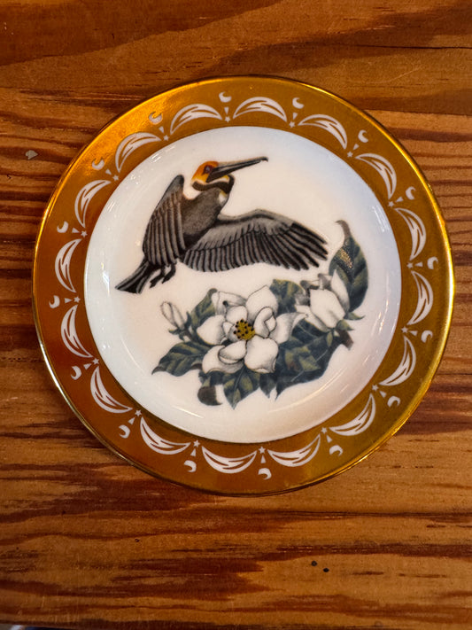 Franklin plate LA. state bird/flower csbh