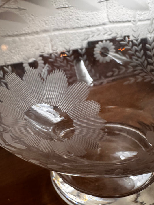Daisies and Fern punch bowl csbh