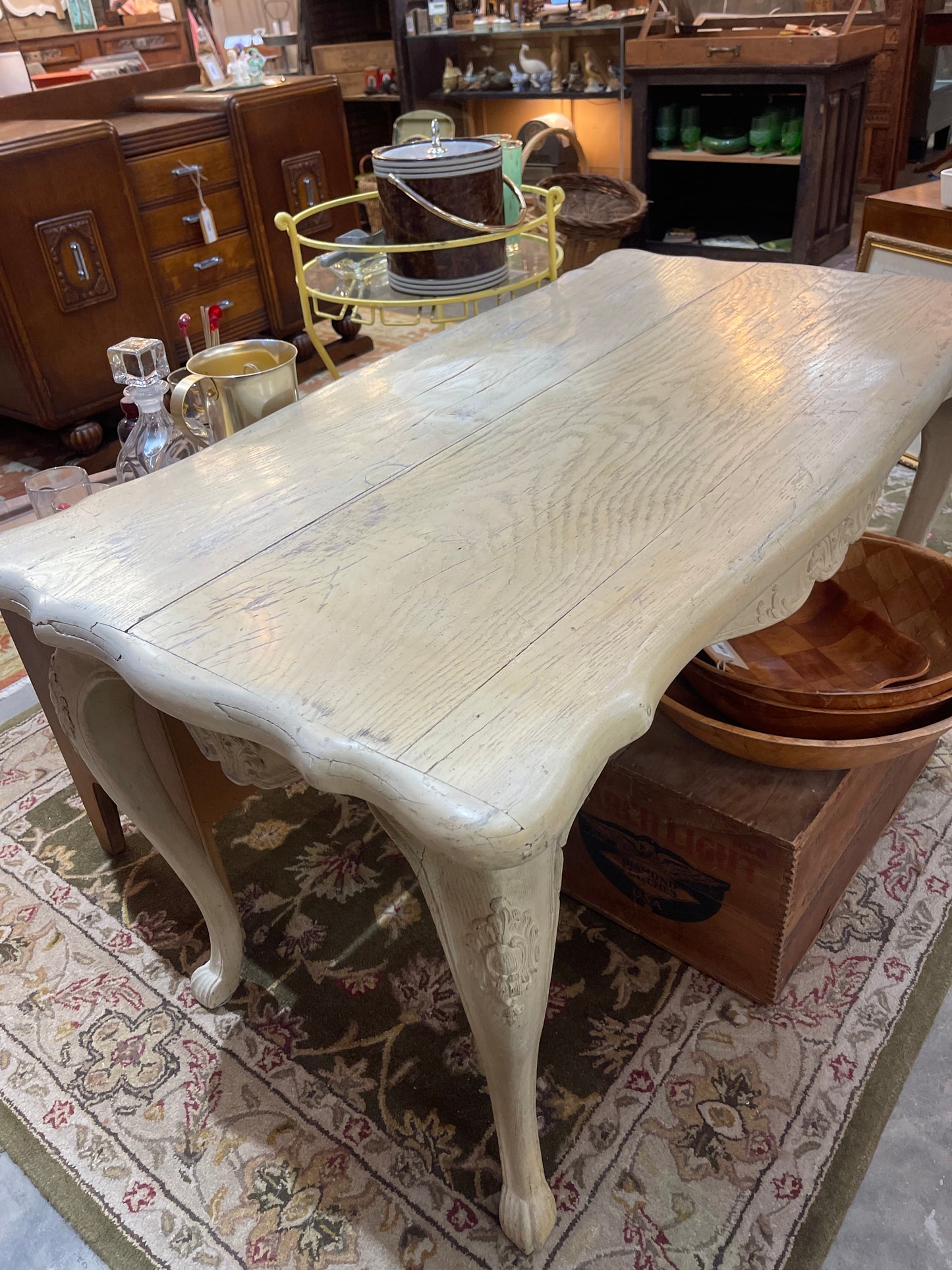 Vintage Rectangle Shabby Chic Dining Table 50x27x29"