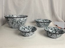 Vtg Enamel Splatter Ware Set ML