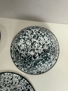 Vtg Enamel Splatter Ware Set ML