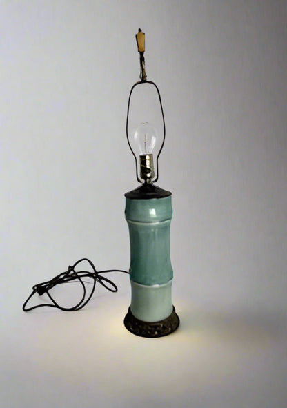 Teal Bamboo Lamp ML