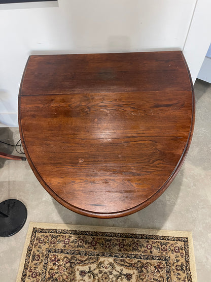 Oval Fold Out Leaf Trestle Table