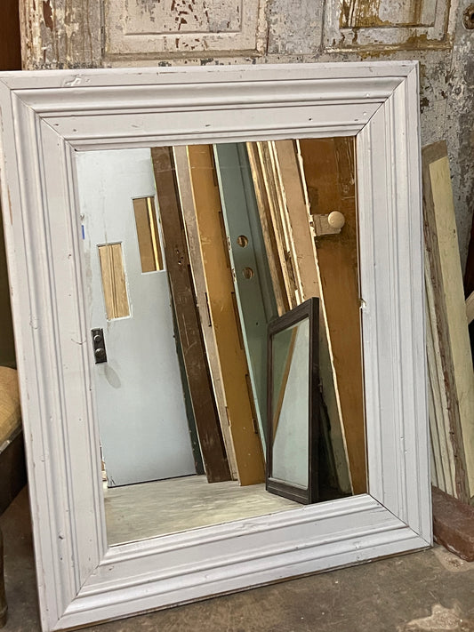 Large Heavy Wooden Mirror