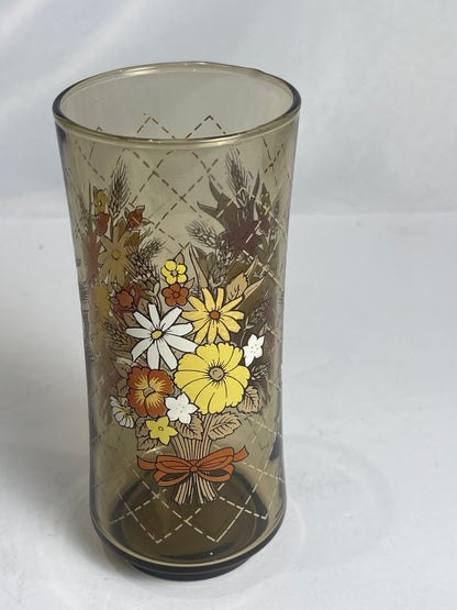 Vintage 1970's Libbey Franco Wheat Pattern high ball juice glasses set of 4 CSSB