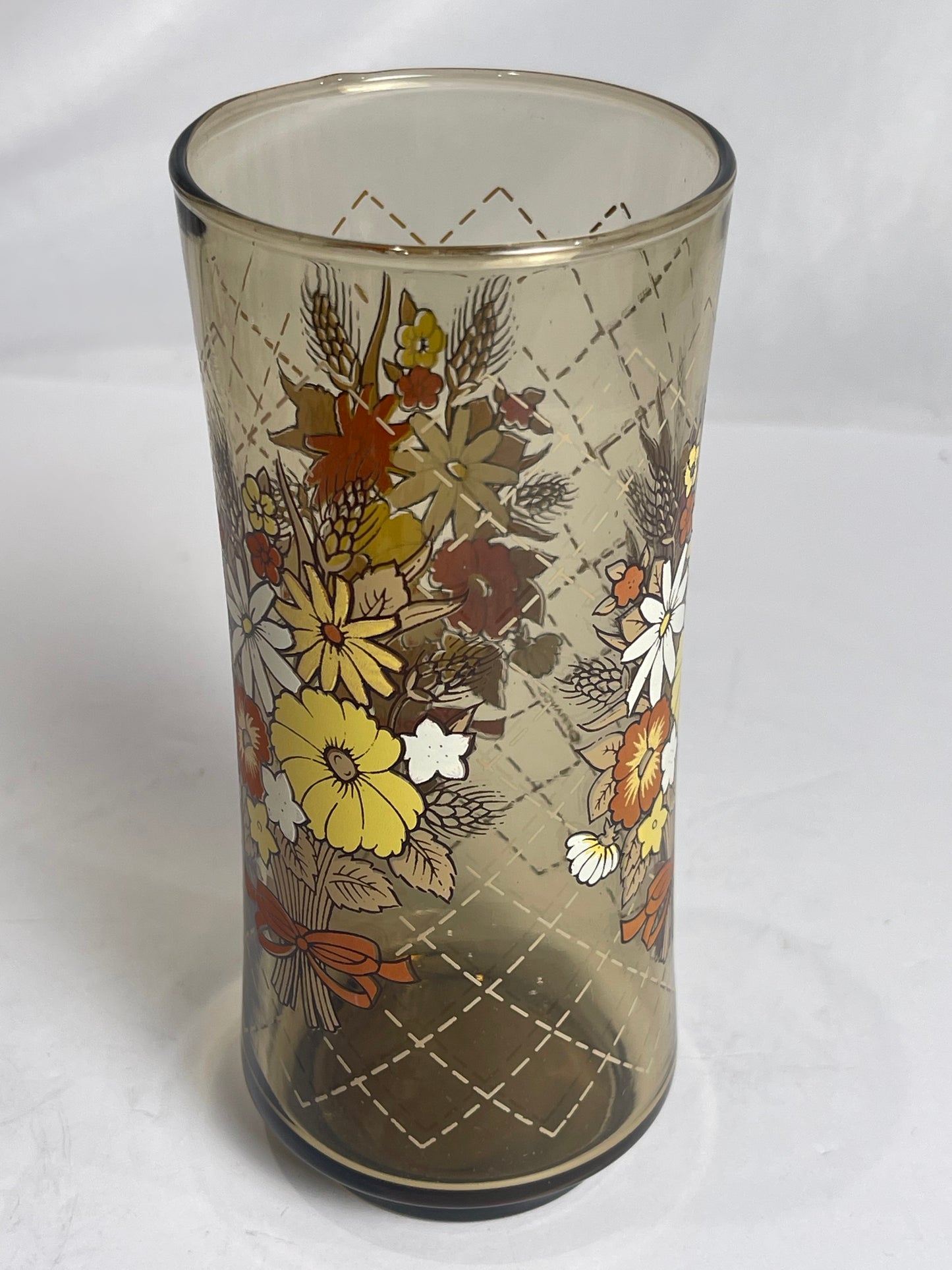 Vintage 1970's Libbey Franco Wheat Pattern high ball juice glasses set of 4 CSSB