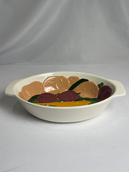 Vintage 1960's Holland Mold Hand Painted Vegetable Serving Bowl CSSB