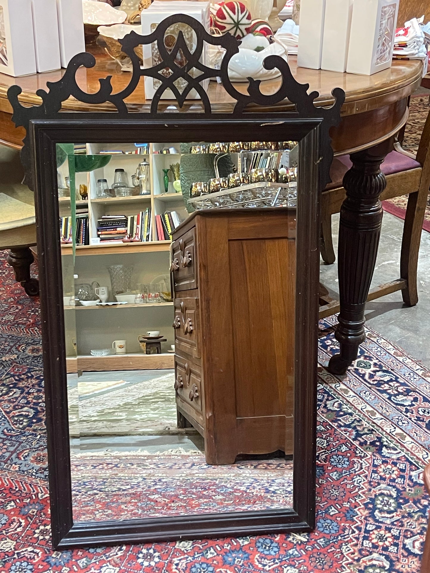 Ornate Wooden Framed Bevelled Mirror CSSB