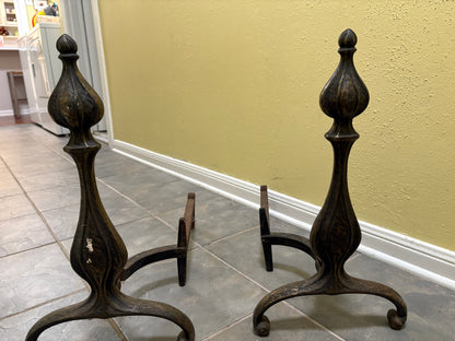 Antq. Andirons(2) CSMS