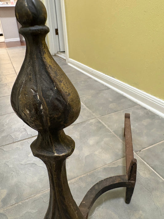 Antq. Andirons(2) CSMS