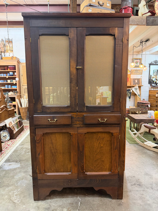Large Wooden Hutch Cabinet