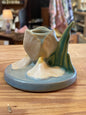 Roseville Pottery Iris Candle Holder