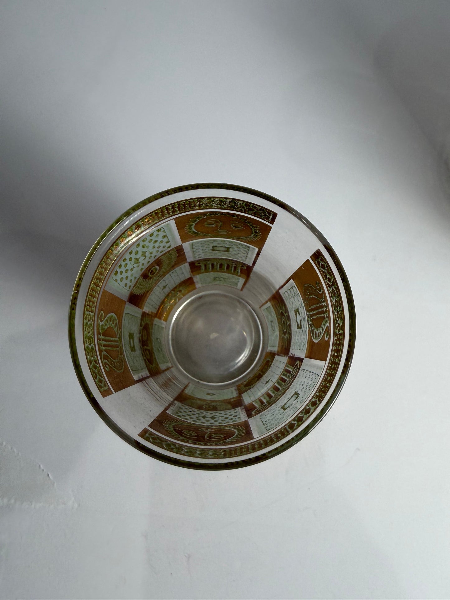 Vintage 60'S MCM Georges Briard 22K Celestial highball barware glasses set of 6 CSSB